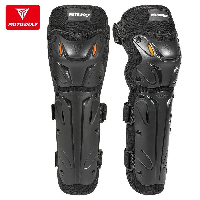 Unisex Motowolf Motorcycle Scooter Reflective Anti-collision Kneepads Outdoor Riding Long Thick Knee Elbow Pads Protect Gears -  Motowolf