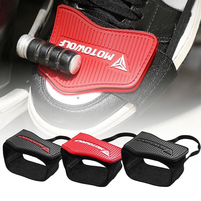 Badass Moto Motorcycle Shifter Shoe Protector - Motorcycle Protective Gear.  Motorcycle Toe Protector Saves Boot From Motorcycle Gear Shifter Lever.  Fits Up To Size 12 Shoes