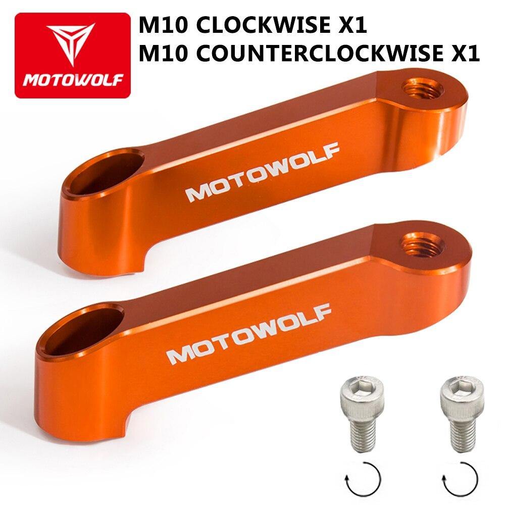 M8/M10 Motorcycle Rearview Mirror Extension Riser Mount