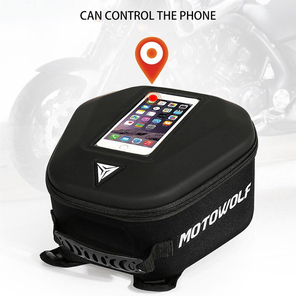 MOTOWOLF Waterproof Motorcycle Tank Bag Luggage Helmet Backpack for ...