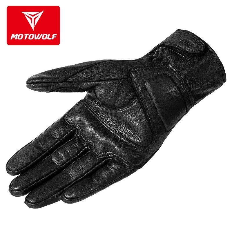 Motowolf Gloves Black 0338 Summer Motorcycle Gloves Men Full