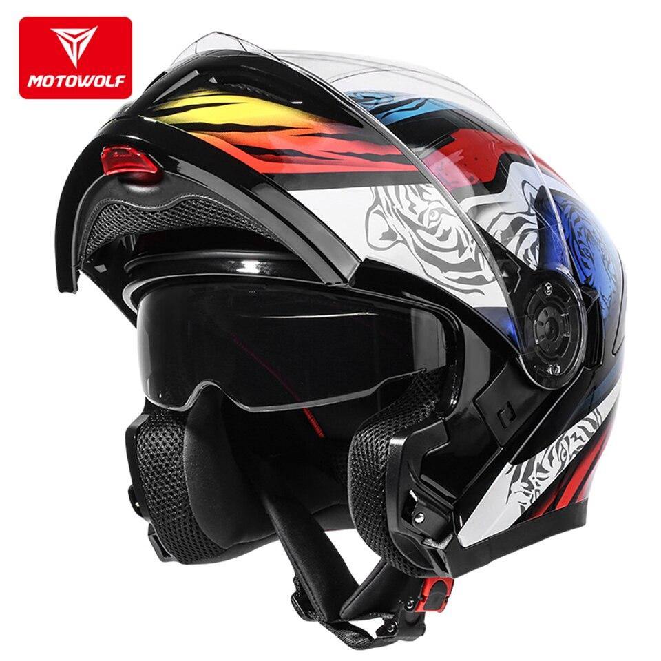 Universal Motorcycle/Sctoor helmet Four seasons men/women helmet Personality Bluetooth full face helmet For NIU Yamaha KTM Honda -  Motowolf